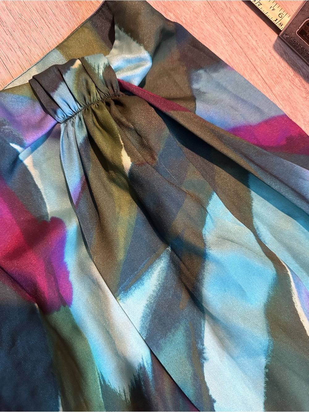 banana republic silky crepe sarong midi skirt - Picture 6 of 7
